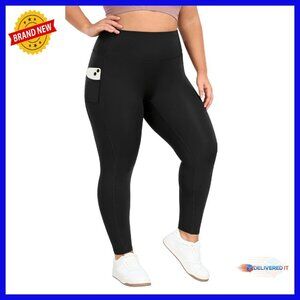 Plus Size Leggings with Pockets Tummy Control High Waist Workout
